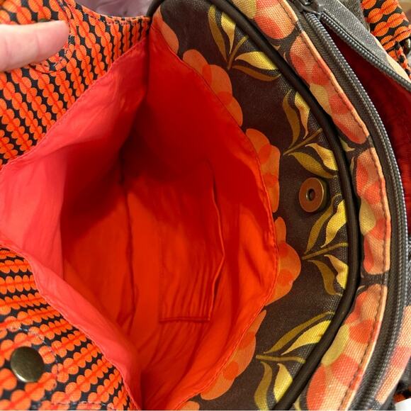 Petunia Pickle Bottom Travel Systems Backpack Diaper Bag Canvas Floral Tulips main image 4